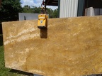 GOLD TRAVERTINE 2CM CC FP LOT 2P86036 116X57